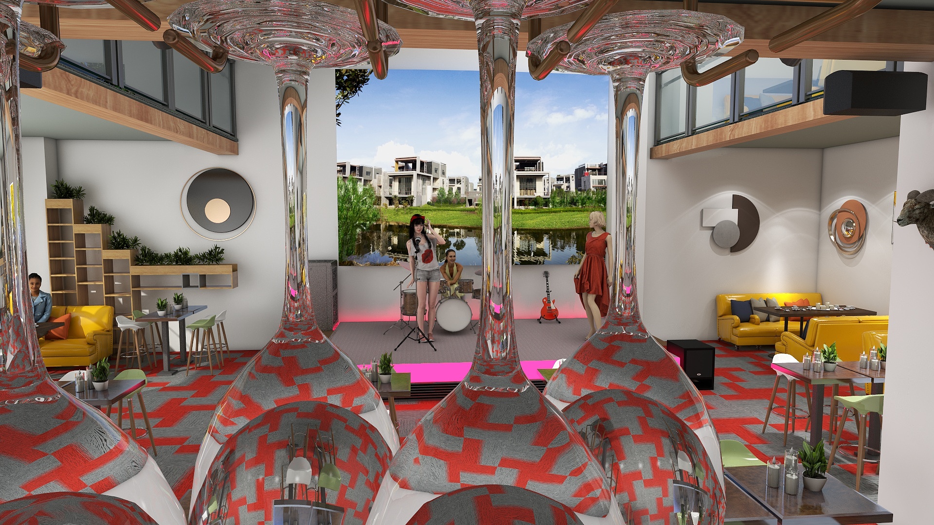 阿辉ཉ྄ིོུ࿐-牛庄小酒吧-装修设计方案