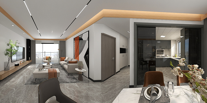 明明呢-滨江一号-装修设计方案