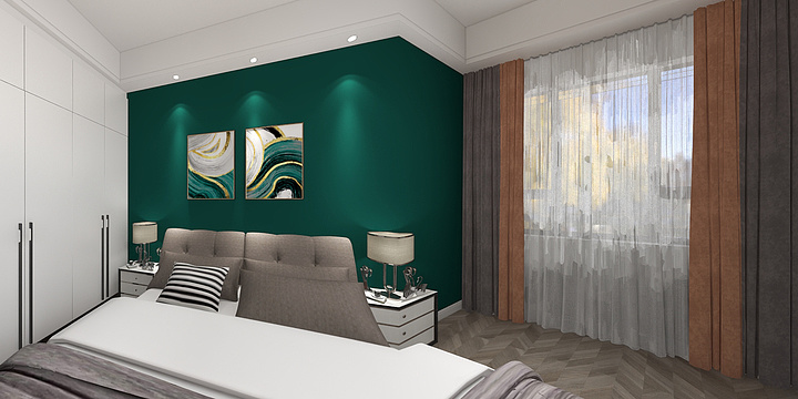 摩克曼设计工作室88万家橱柜衣柜-卧龙私人别墅-副本-装修设计方案