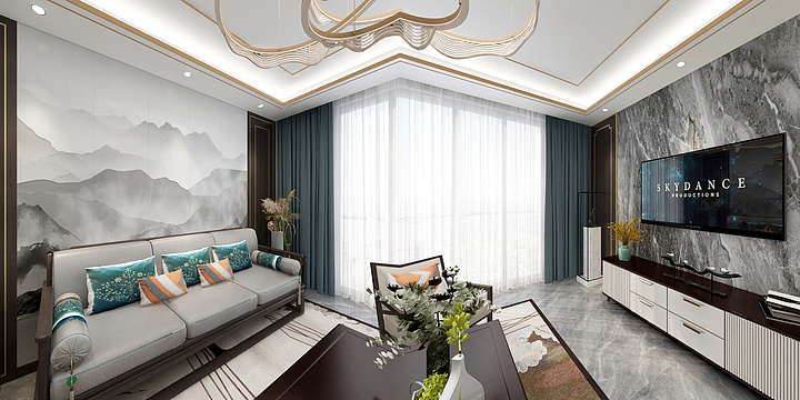 淳享室内设计-H新中式-装修设计方案