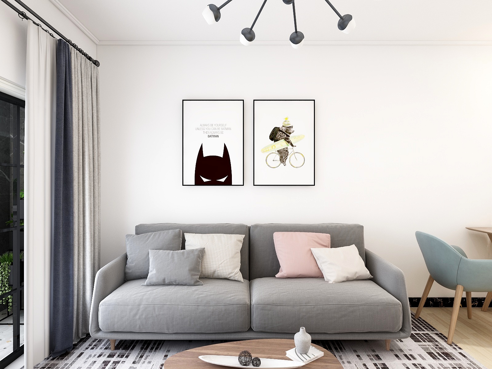 跑跑不要跑-天昌东盟中央城65平公寓-装修设计方案