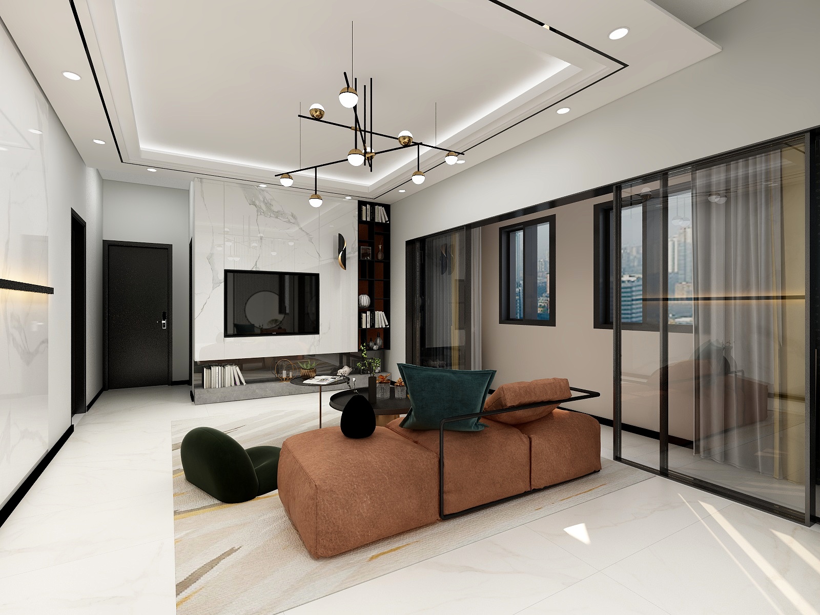 贾雪琪-瑞和园89.50㎡B户型3室2厅1卫-装修设计方案