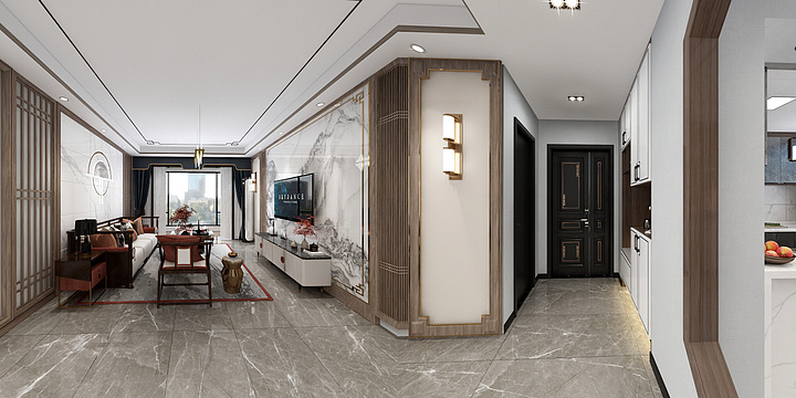 北辰里8#602盛府新中式-装修设计方案