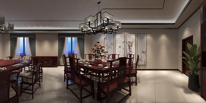 枫云装饰设计工程有限公司-餐厅效果-装修设计方案