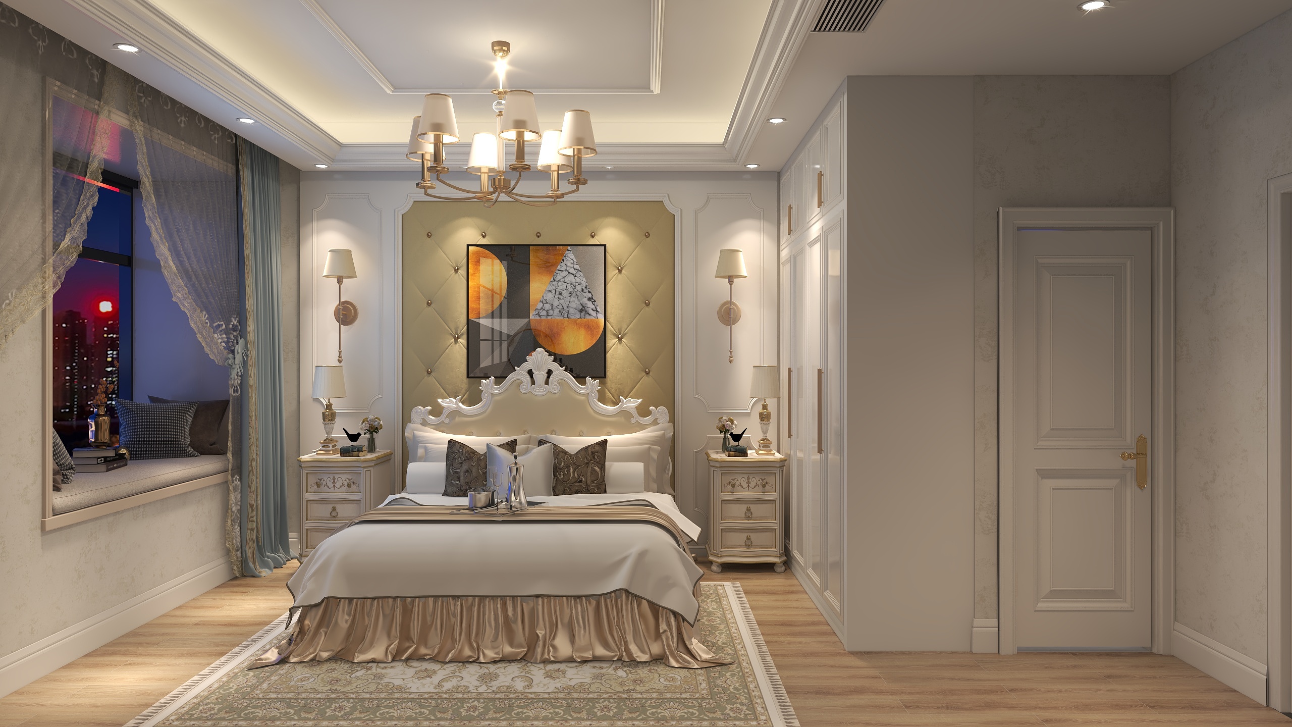 击响装饰陈铭珂-8栋1701欧式-装修设计方案