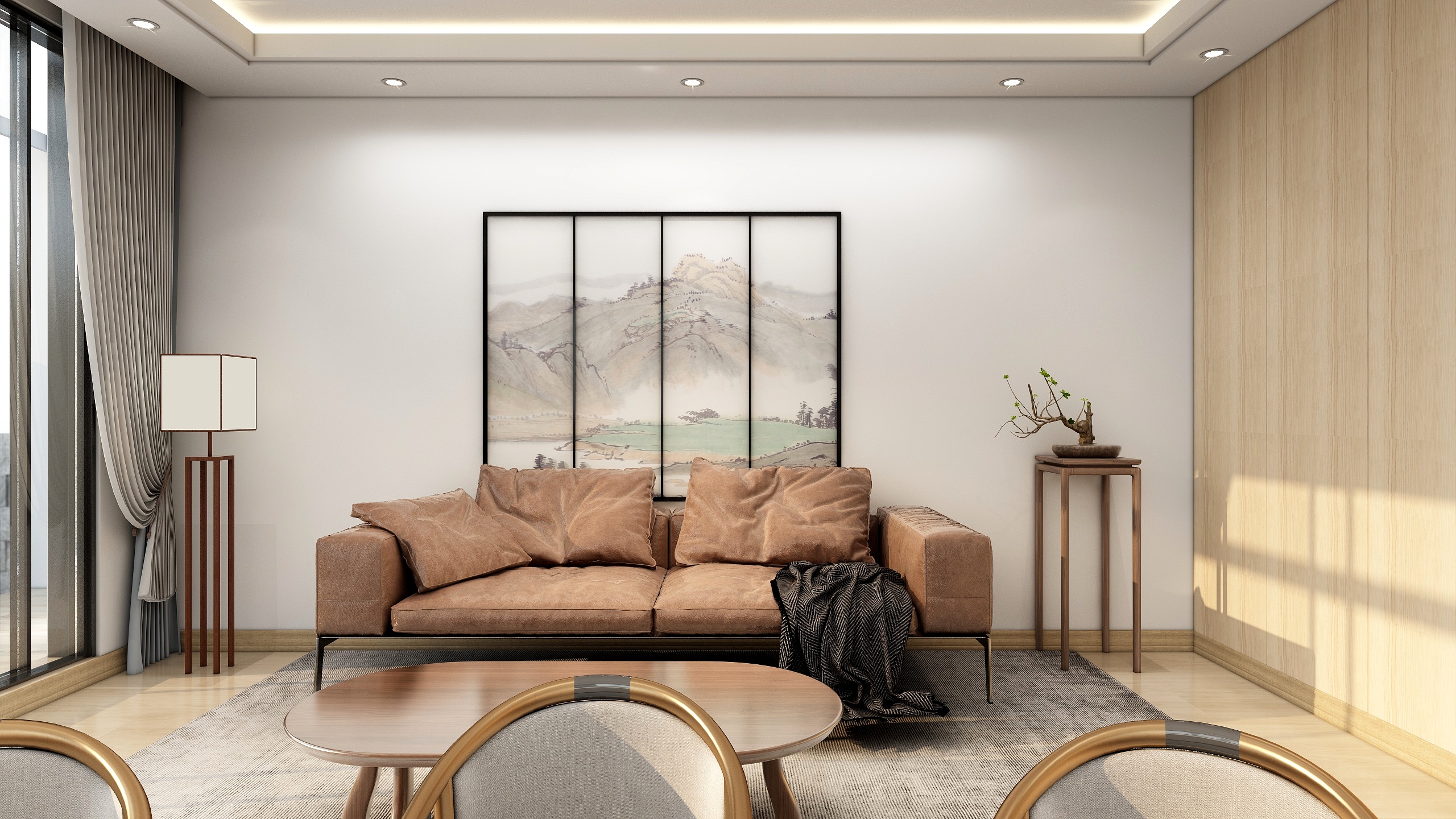 计师06rgeD-新中式楼顶花园-装修设计方案