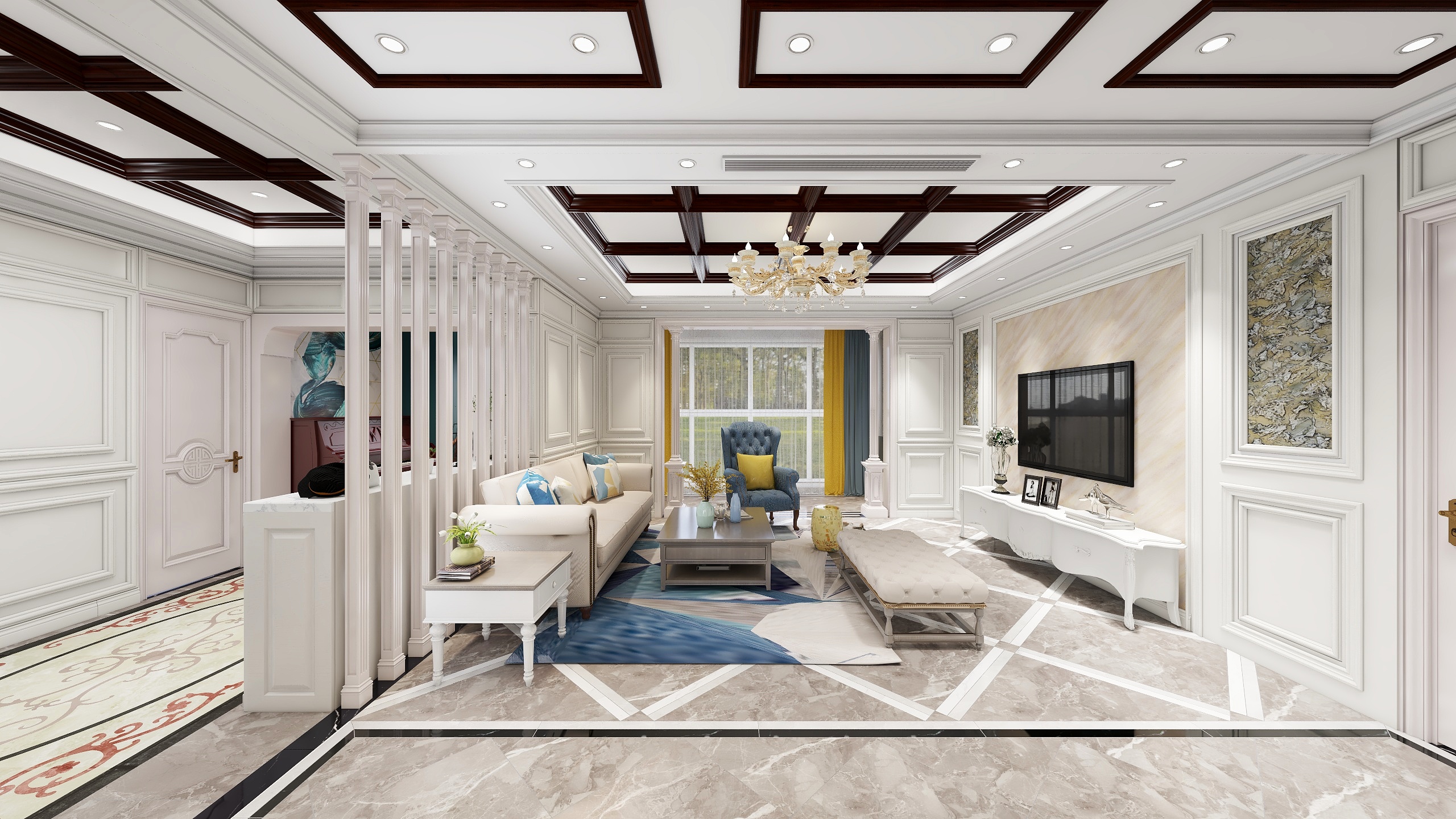 夏禄-美式风格装修效果图