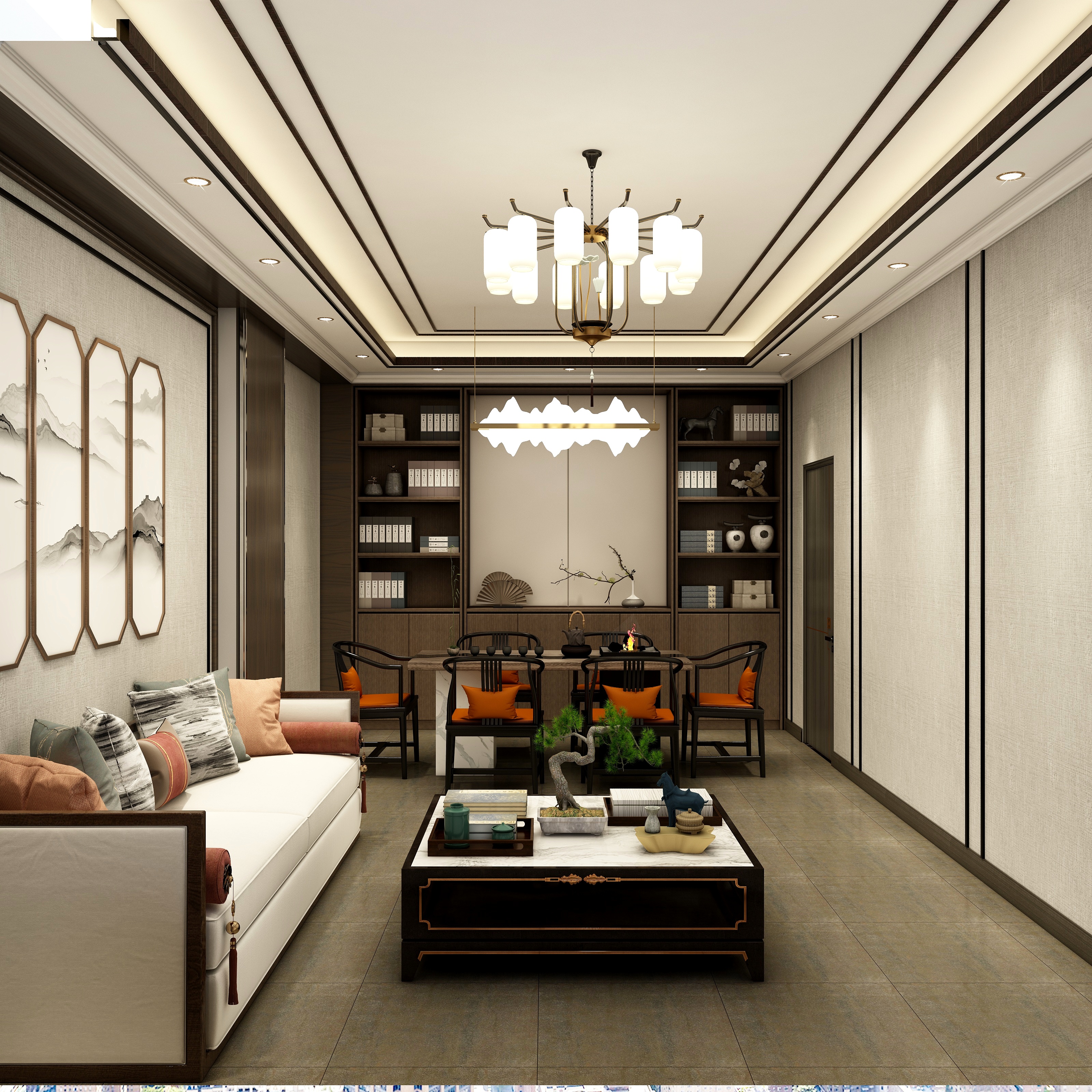 设计丨张超杰-淮阳中医疗养院2楼装修效果图