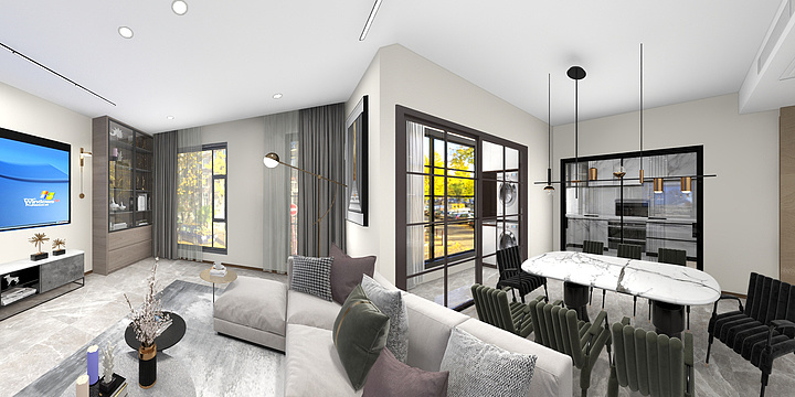 伦紫木装饰-华宇温莎小镇8栋2单元-装修设计方案