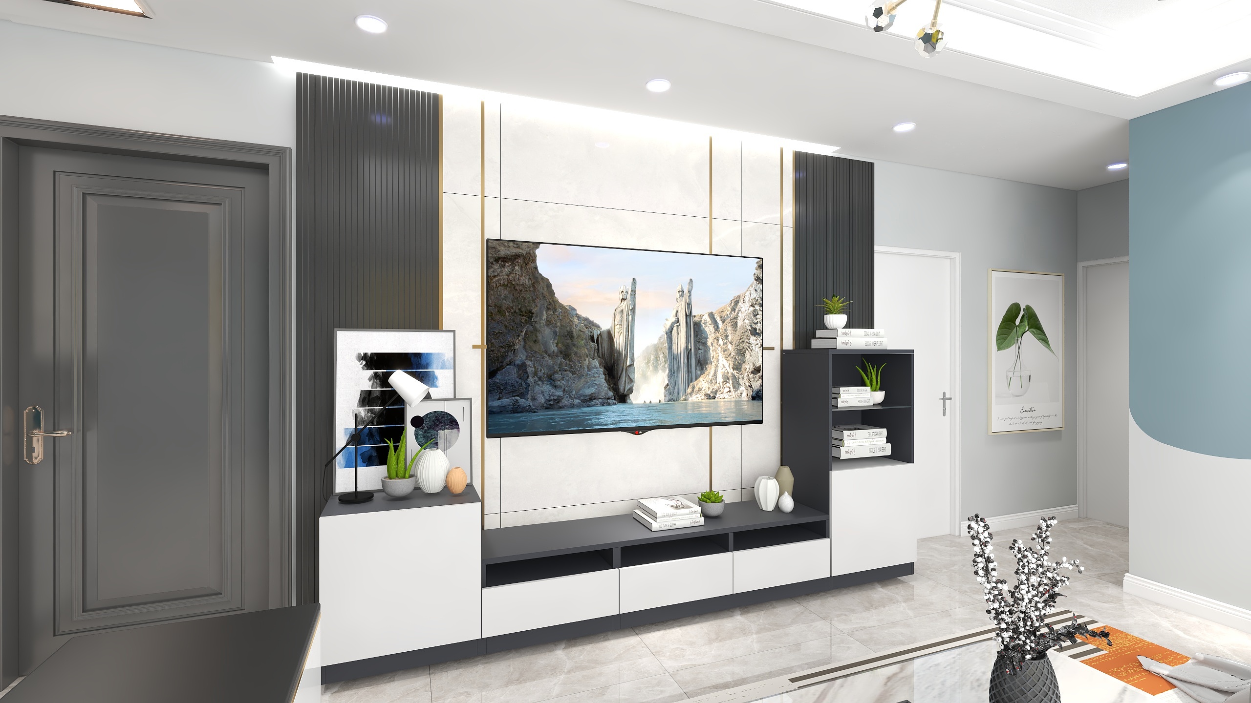 广东人_-瑞和园89.50㎡B户型3室2厅1卫-装修设计方案