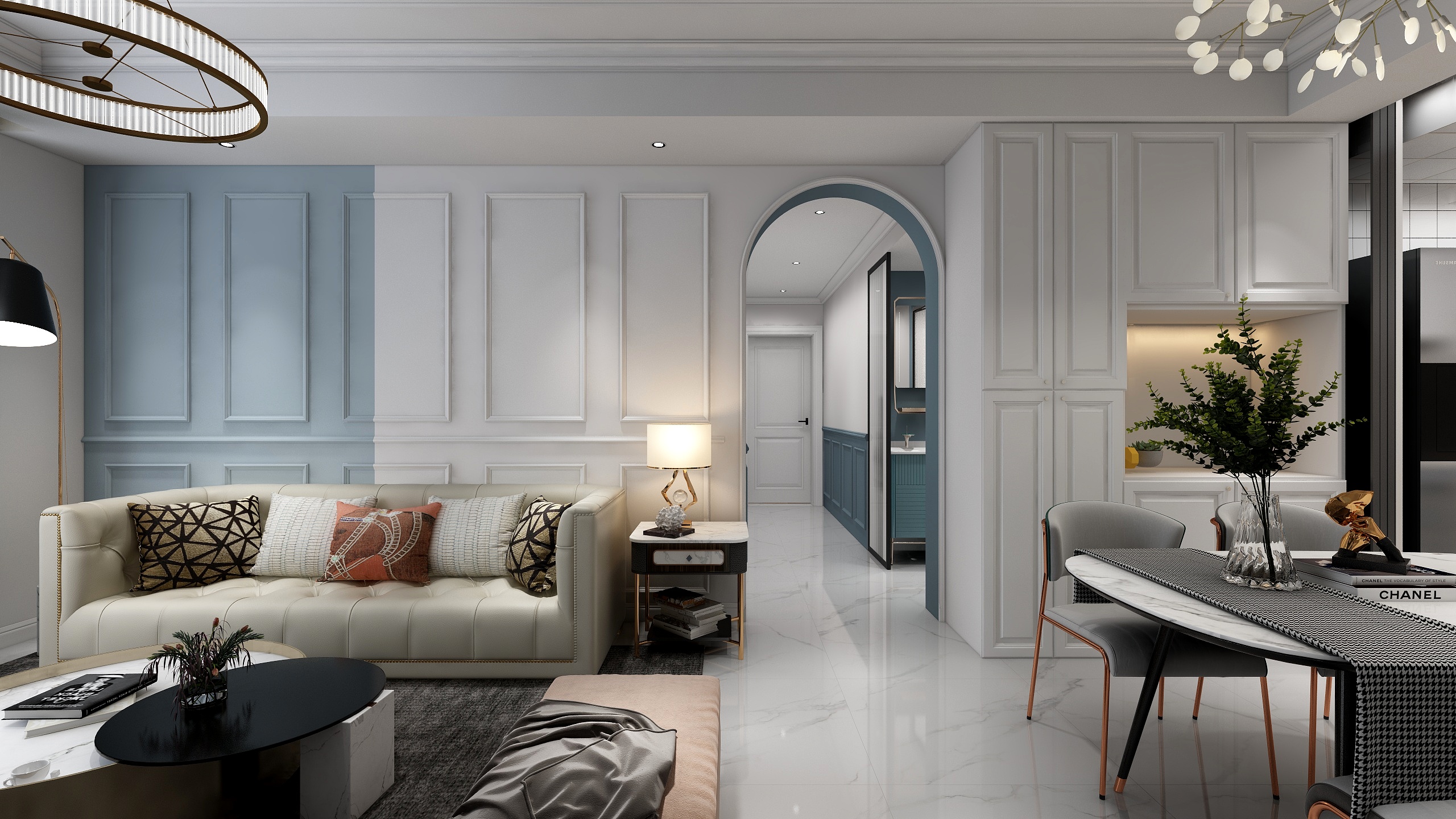 梵睿空间设计一巴图鲁-100平方套三—简美-装修设计方案