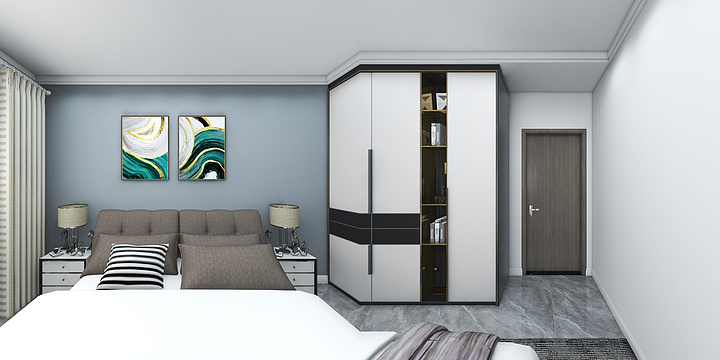 张建华-和谐家园《现代简约》-装修设计方案