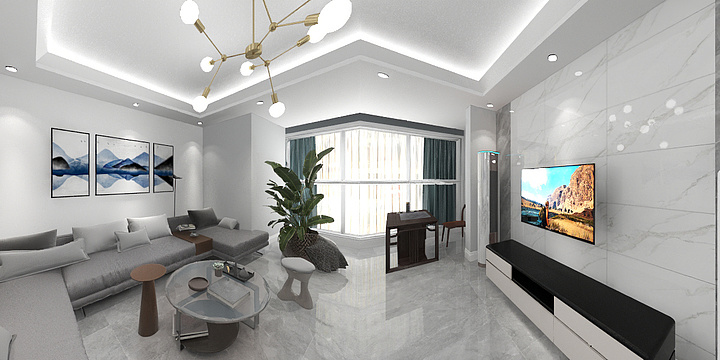 鹏博装饰，家具定制中15082822620-清江龙湾-装修设计方案