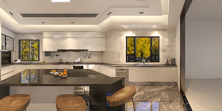 银洲湖花园别墅白小姐-装修设计方案