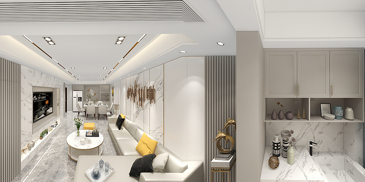 李芳洪-现代-轻奢风格-装修设计方案
