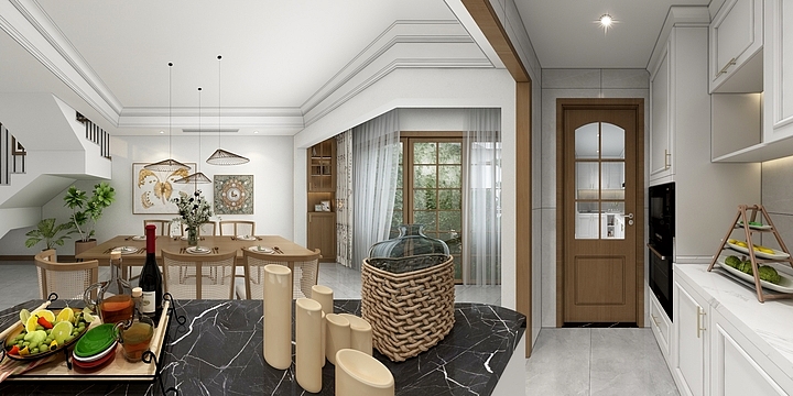 5ffji-家装--美式方案-装修设计方案