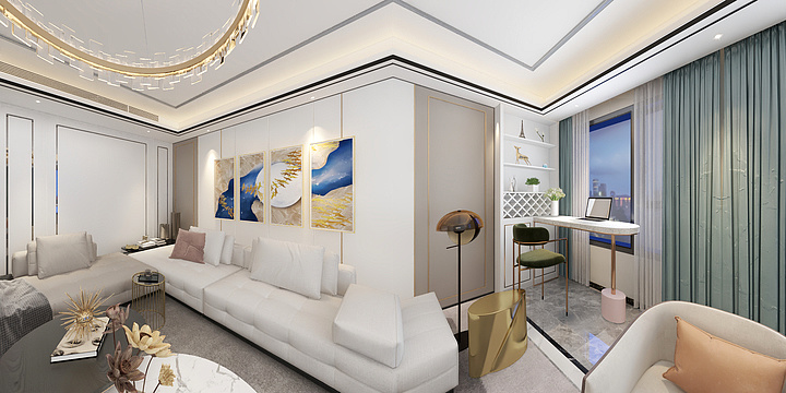 装修小谢-东方城市效果-装修设计方案
