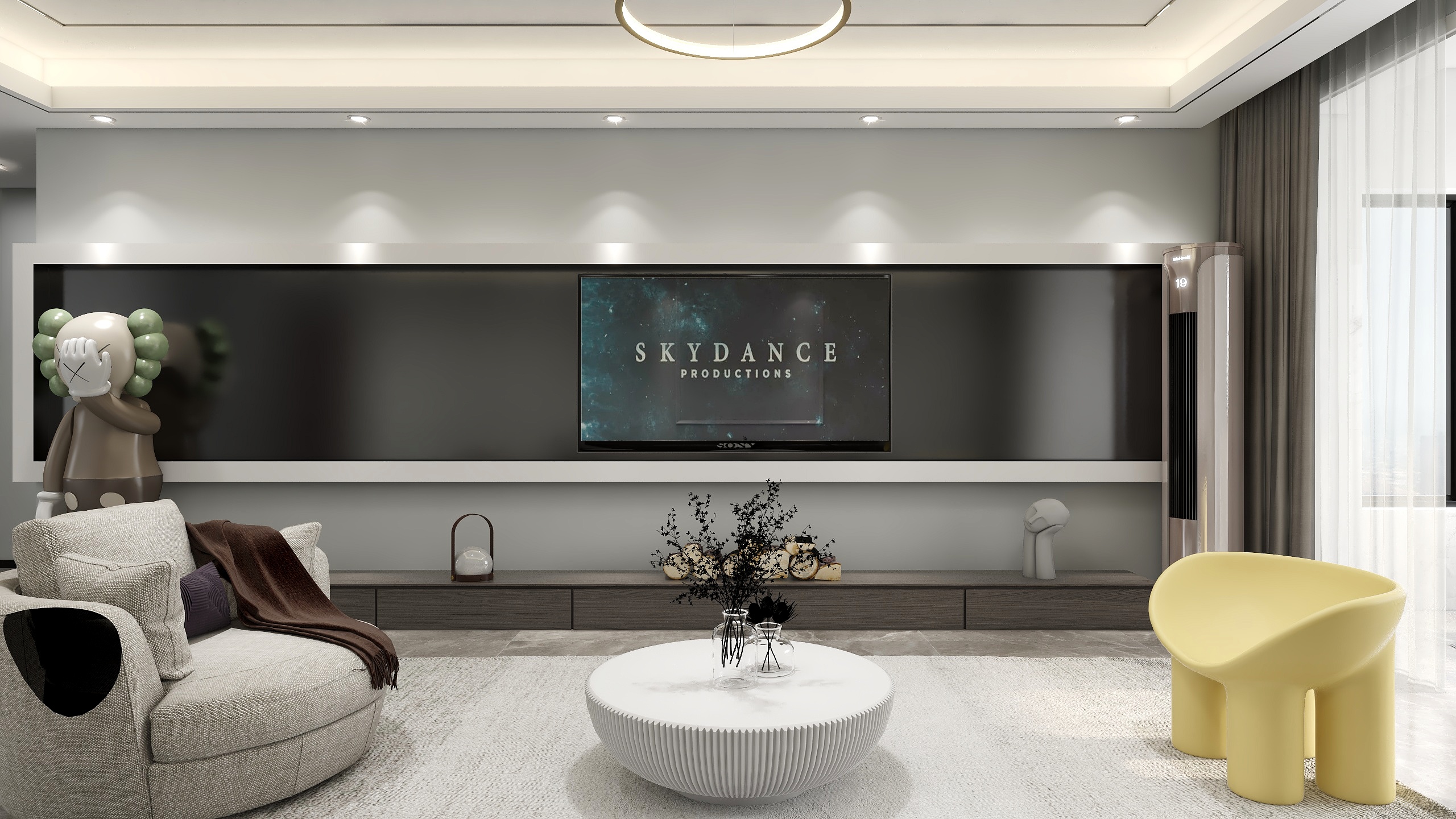 全案设计师一董工-99m²三室两厅现代简约风格-装修设计方案