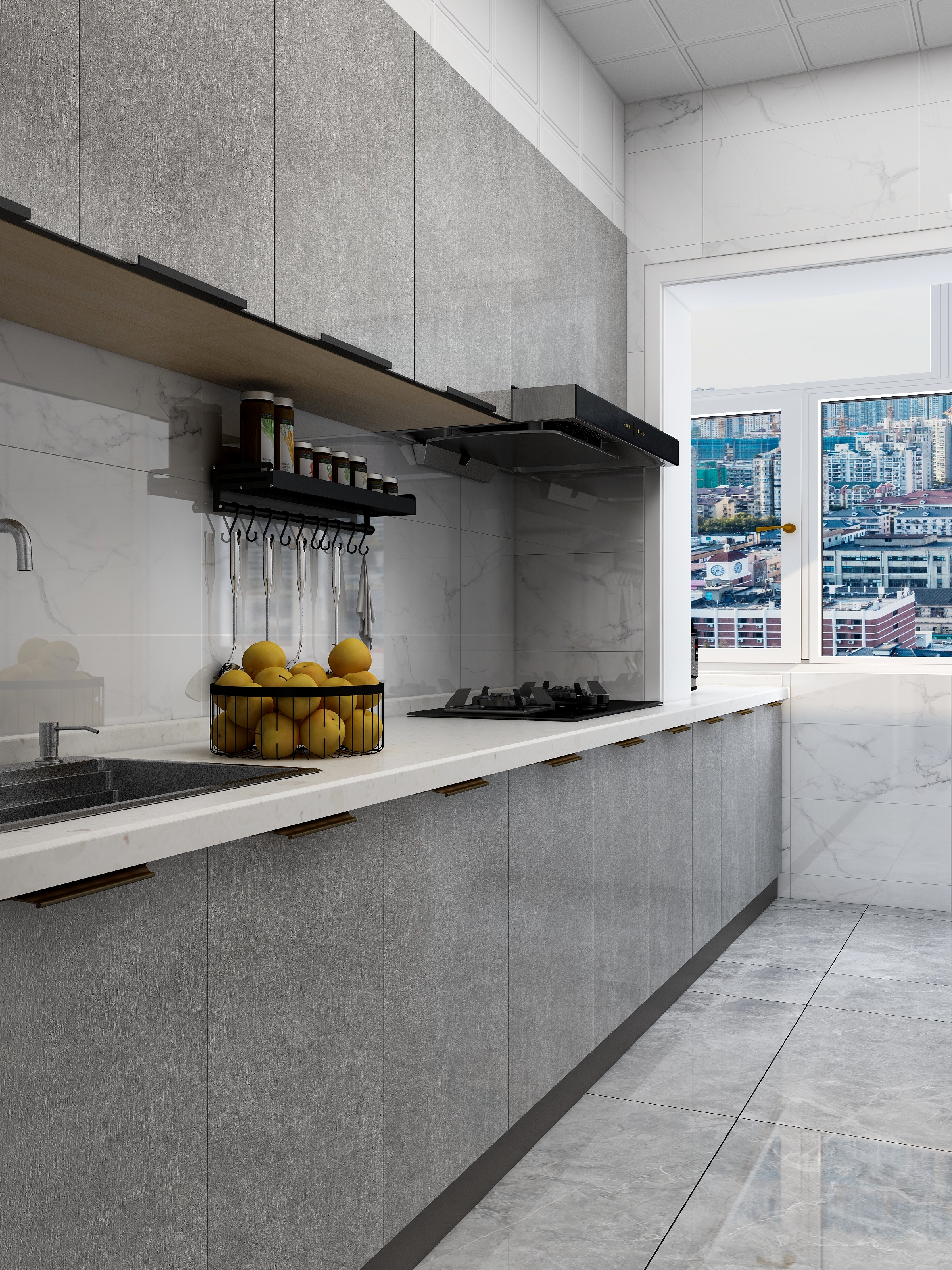 丨金山-现代黑白灰-装修设计方案