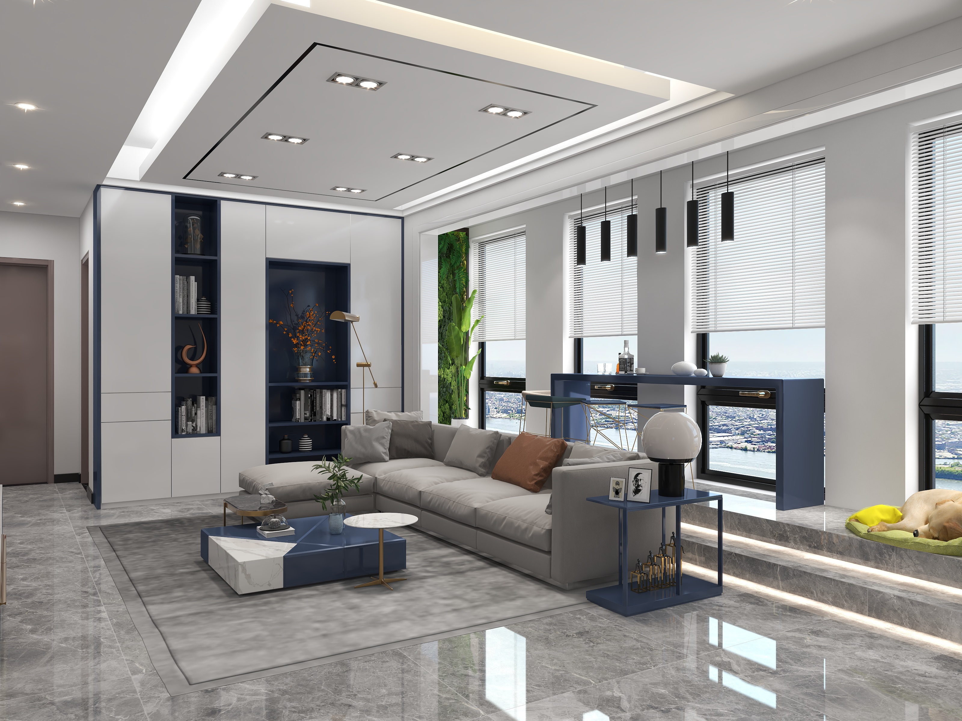 自由设计师-十二-轻奢客餐厅装修效果图