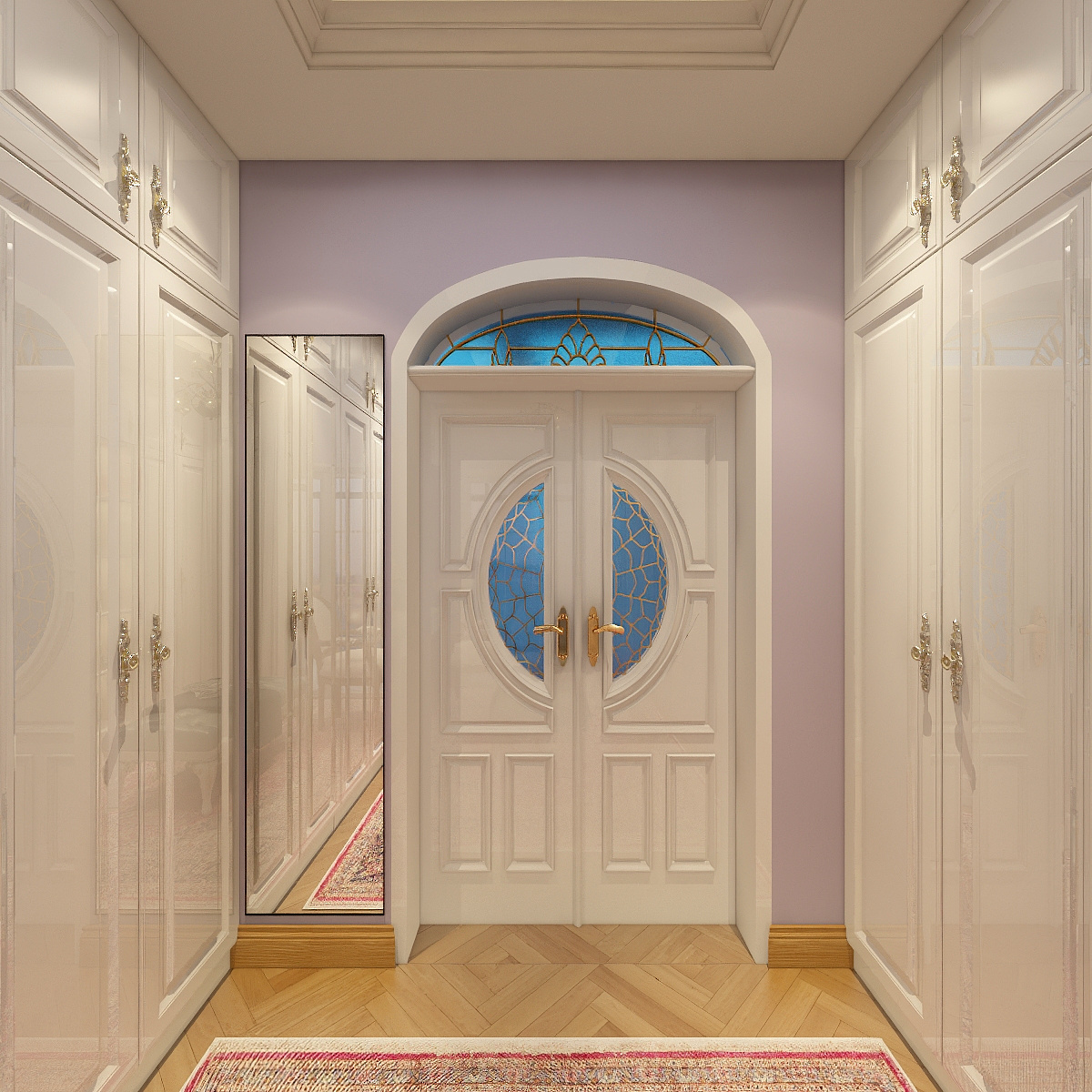 一八八啊九六五二二二五零-111平-法式三居室一层衣帽间装修效果图第4张