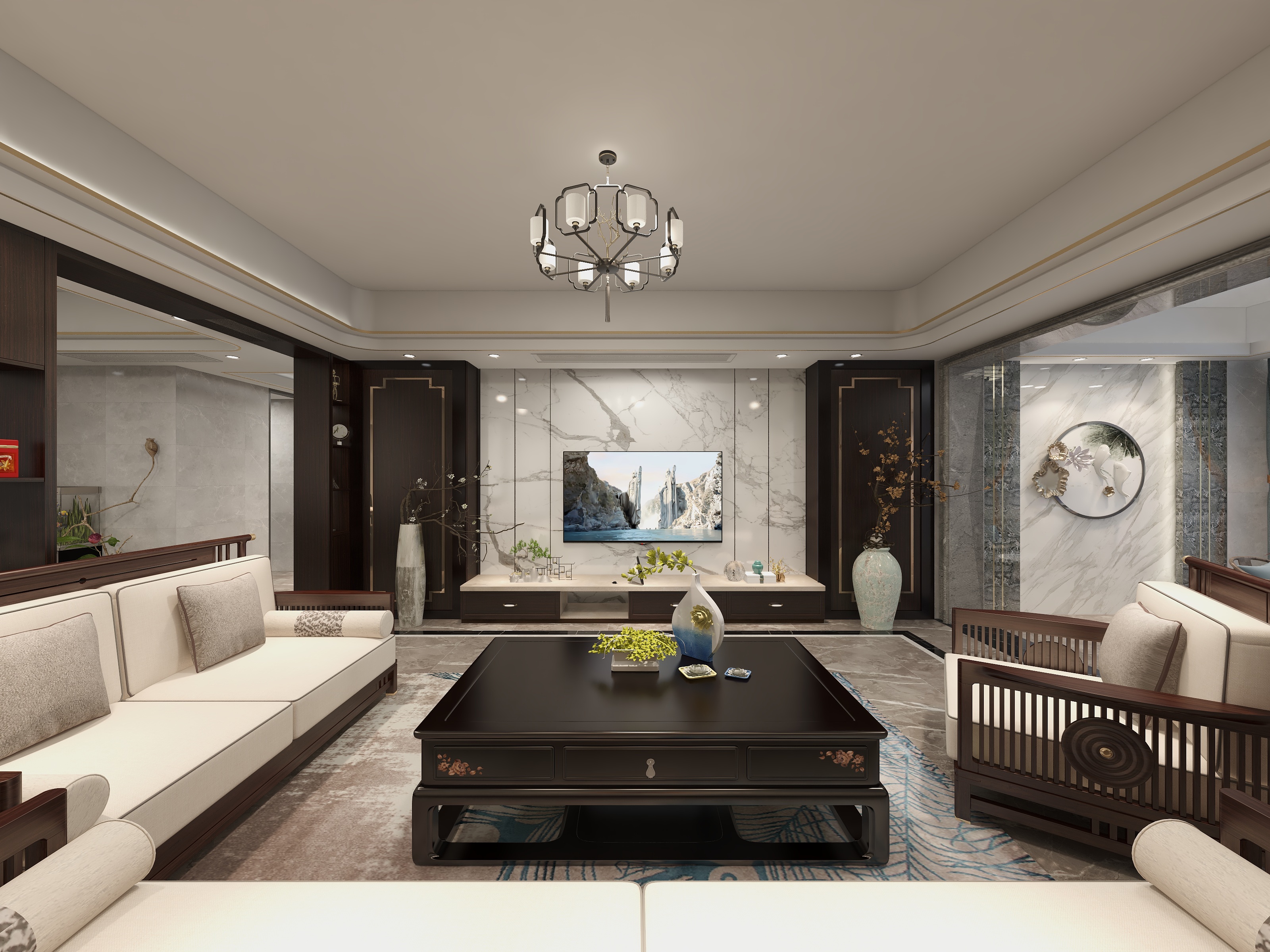 美吉尔设计-嘉盛华府-墨‘装修效果图