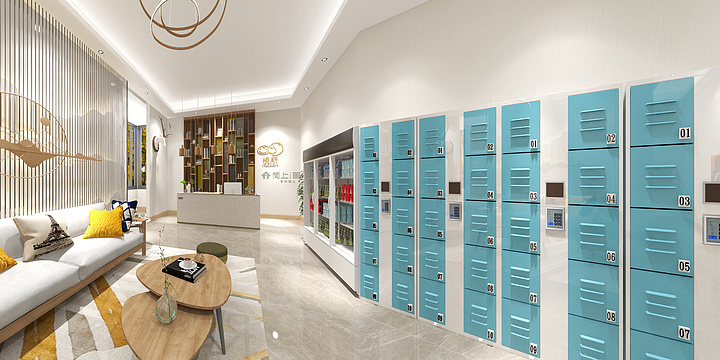 QH全昊空間設計-广州白云区同和青年公寓前台-装修设计方案