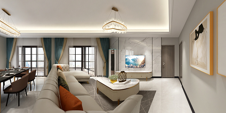 吴康11NQuu-阳光城檀悦108㎡B户型4房2厅-装修设计方案