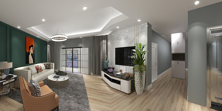 吉祥13488335100-中建锦绣天地137m²（孔雪住宅）-装修设计方案