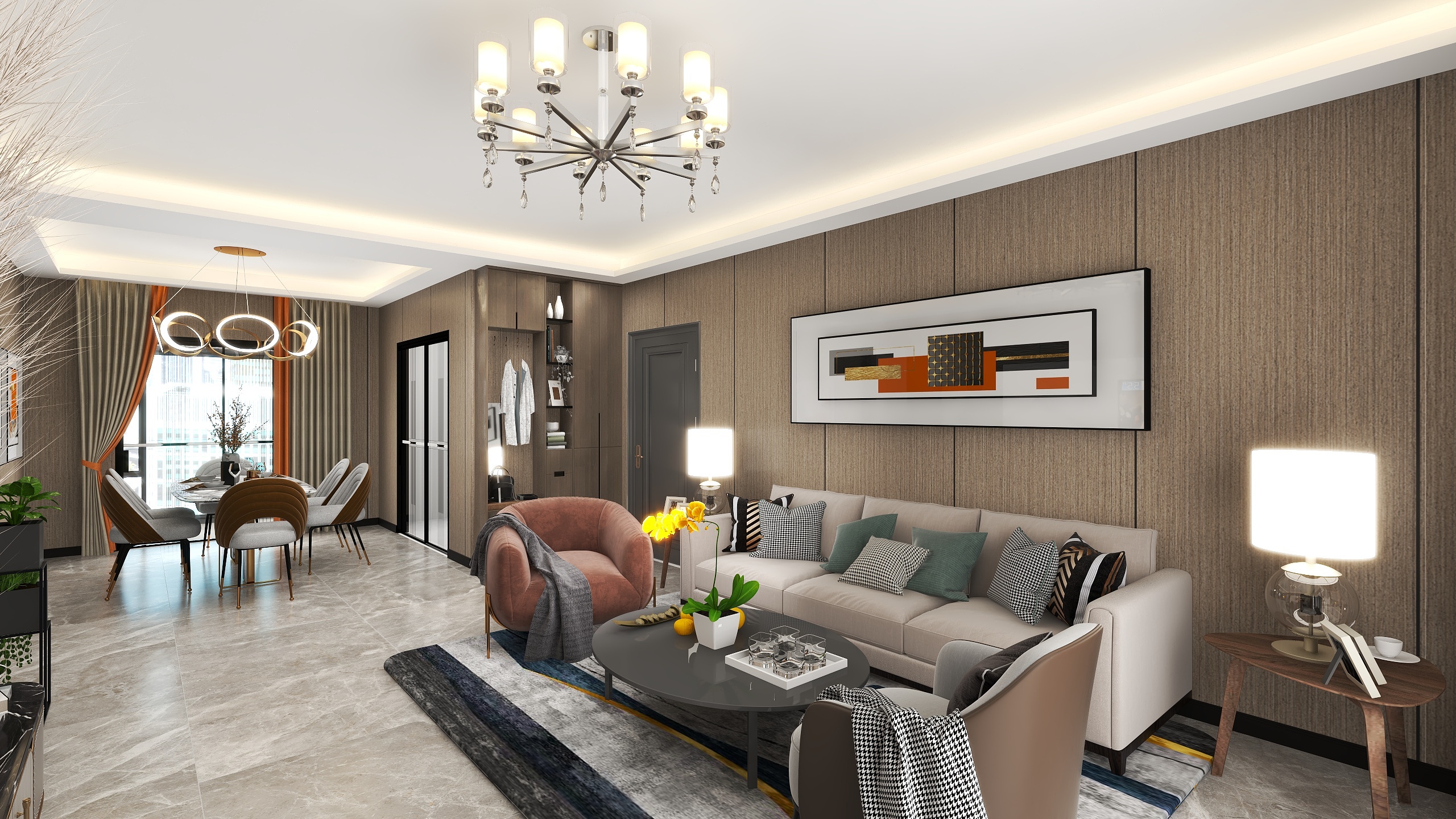 刘飞-江南怡景框架装修效果图