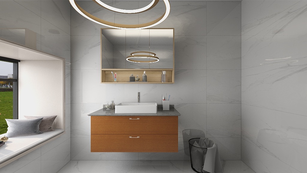 新若水装饰-所有小姐姐都想用的浴室柜-装修设计方案