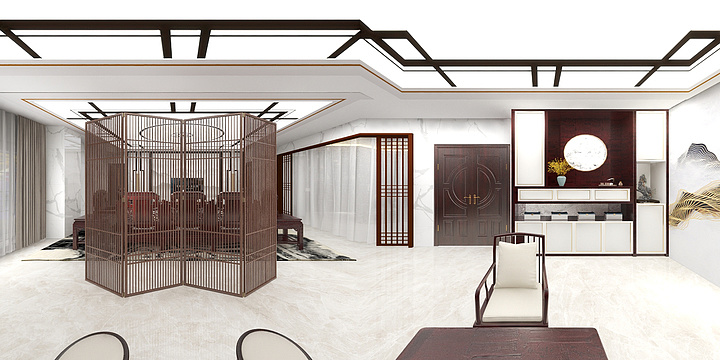 丶三川木行-新中式-红木家具风格-装修设计方案