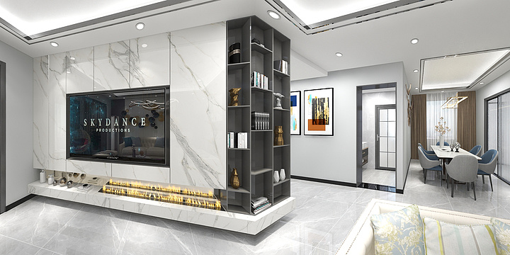 绘美印象装饰设计-黄总-誉府仕家117m²-装修设计方案