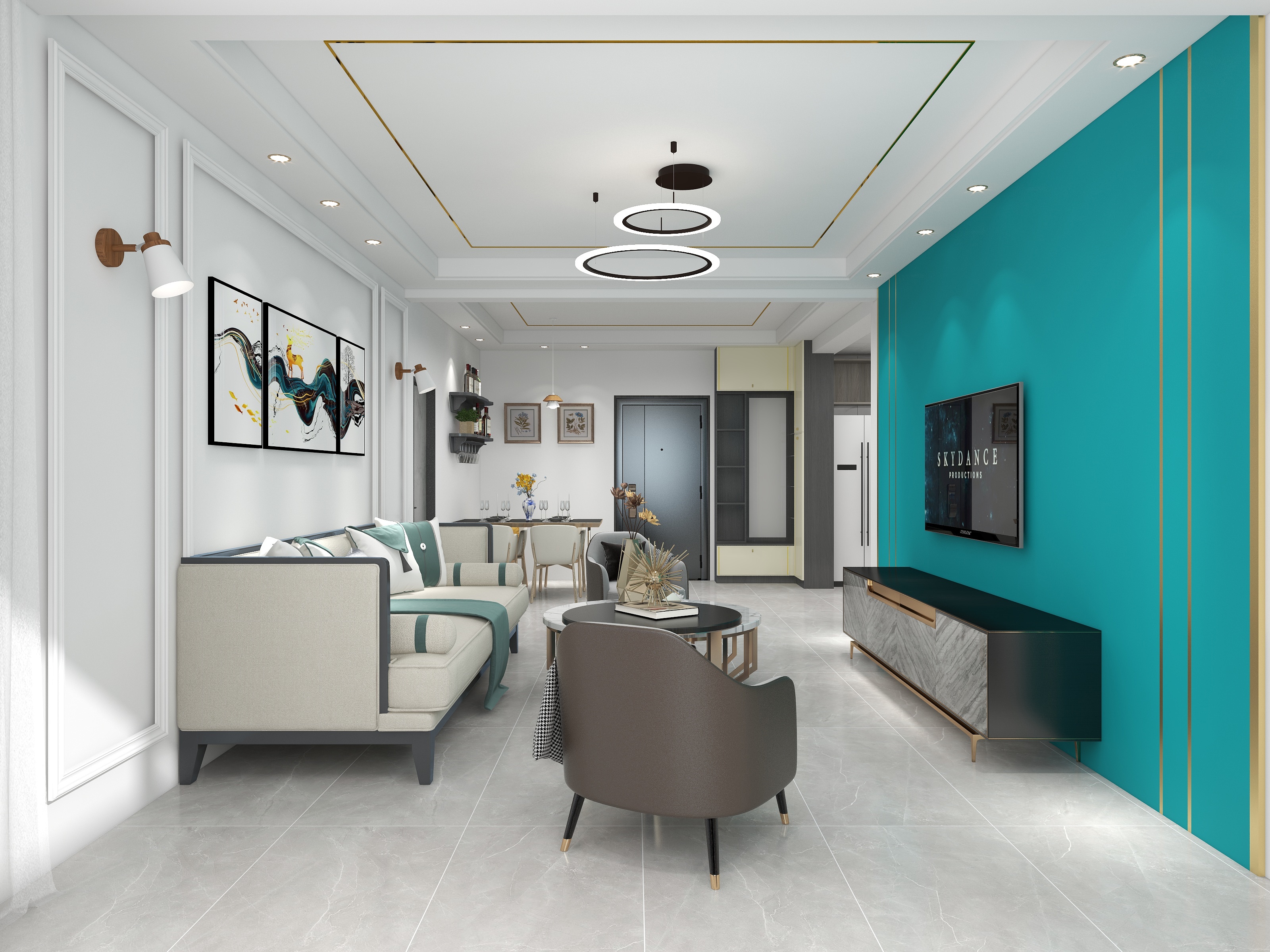 红河州左邻右舍装饰设计有限公司-天佑景玥2栋装修效果图