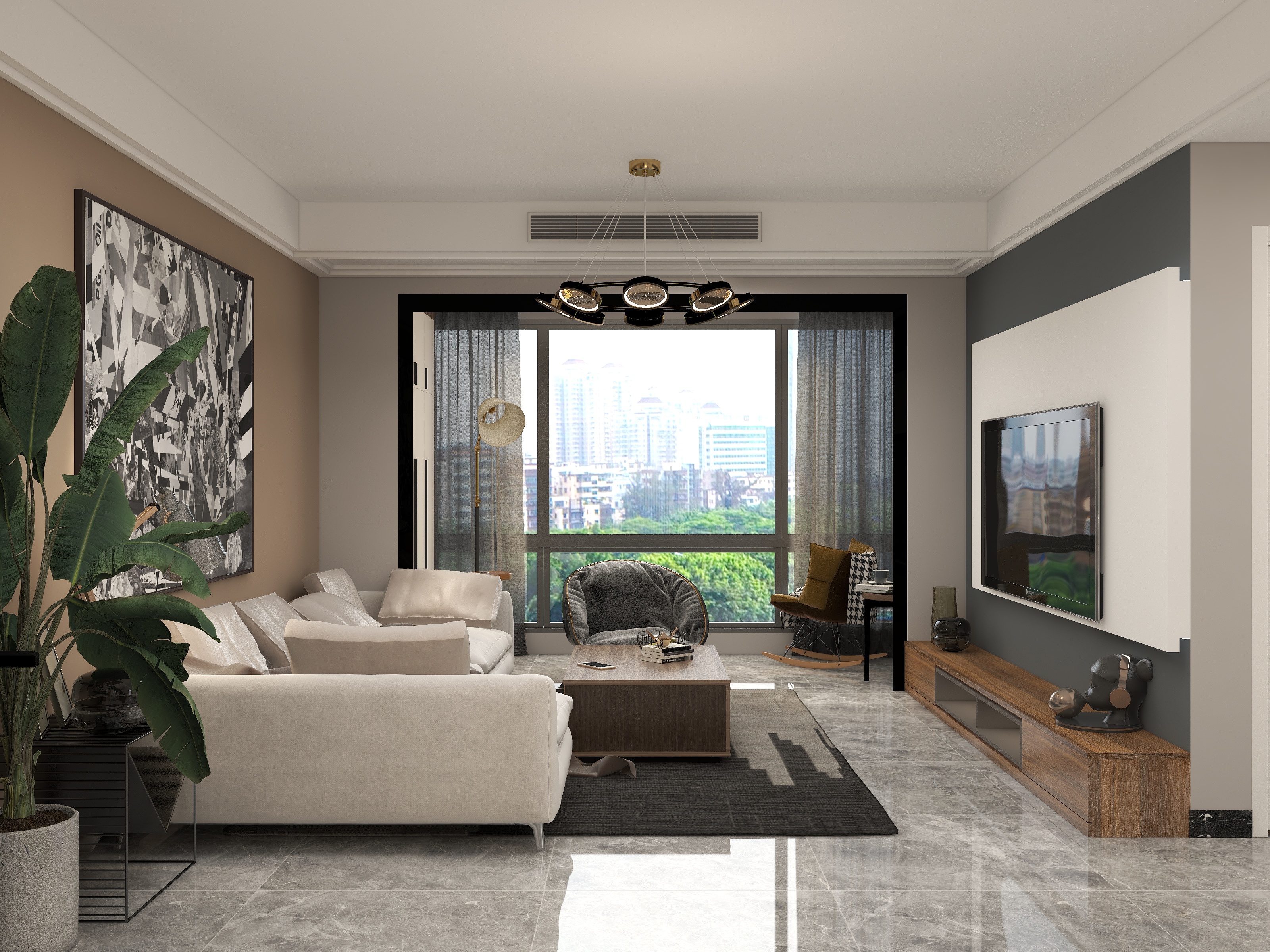 言色设计Lane-深邃（现代北欧）装修效果图