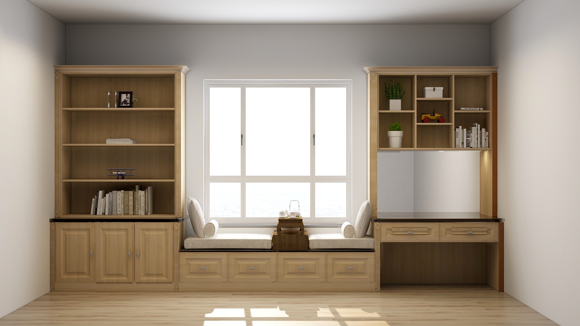 新若水装饰-让你的飘窗不在那么单调-装修设计方案