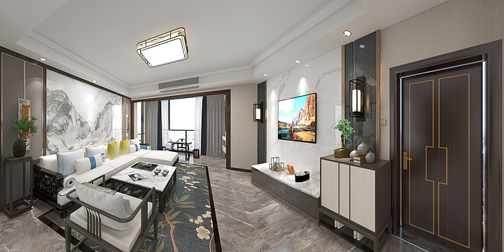 向玉兰-2021.5.9新中式125-装修设计方案