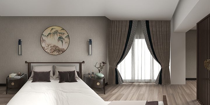 VF7-金空间样板间-新中式-装修设计方案