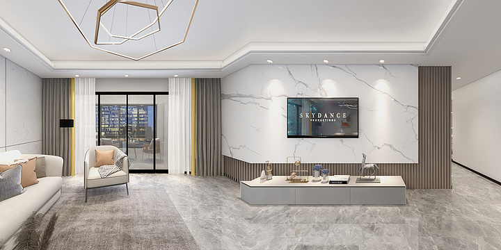 海盐布丁-134㎡轻奢风-复制于灵感库-装修设计方案