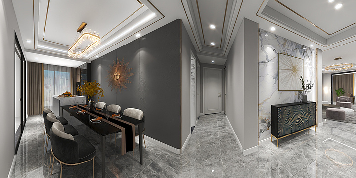 川川Sc-水韵长滩F3现代轻奢-装修设计方案