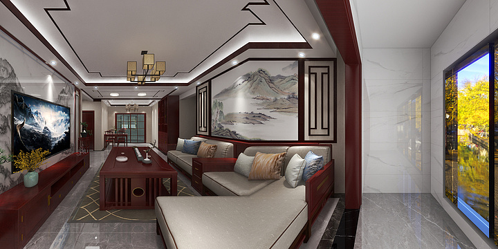 甘肃康蓝凡艺装饰有限公司-紫御润园罗哥-装修设计方案