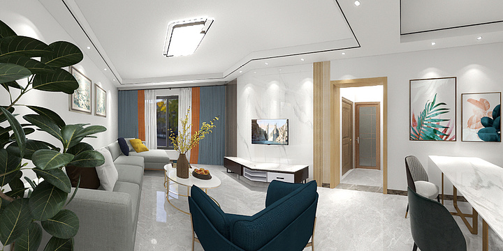 会飞的yu6-城北怡景园效果图-装修设计方案