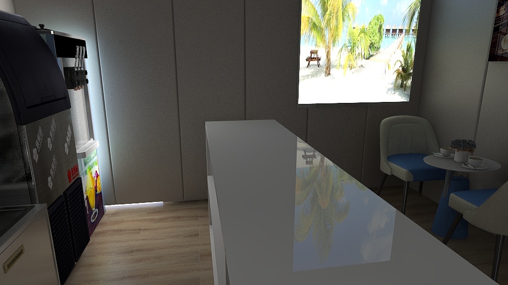 超城装饰店-私芋奶茶店样板-装修设计方案