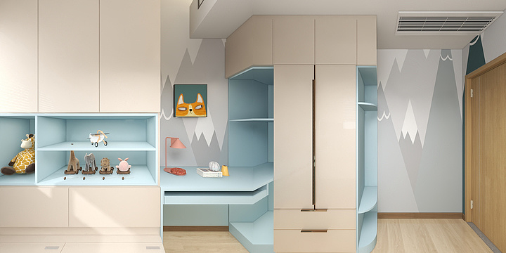 海悦天铸平层莫小姐-装修设计方案