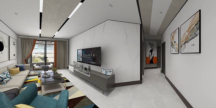 海邦全铝顶墙柜-乾县小伊-盛唐A6-1904-装修设计方案