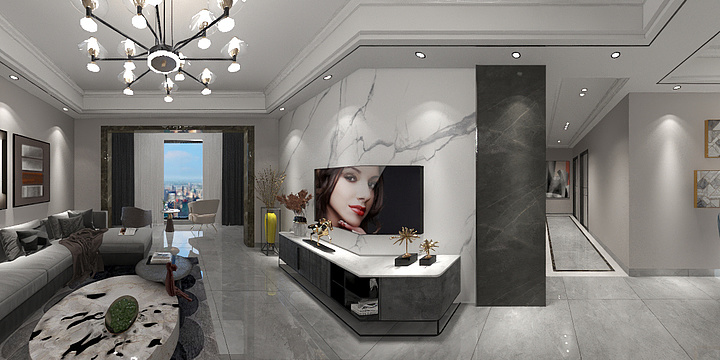 逆紫缘-创发城12栋1704-装修设计方案