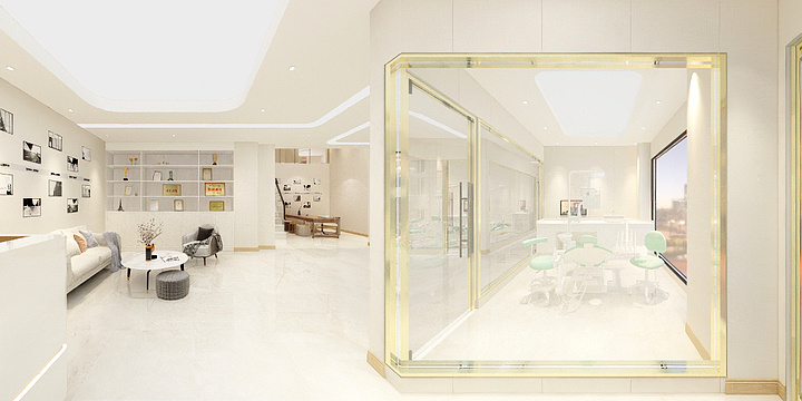 墨逸Design-忠林口腔效果-装修设计方案