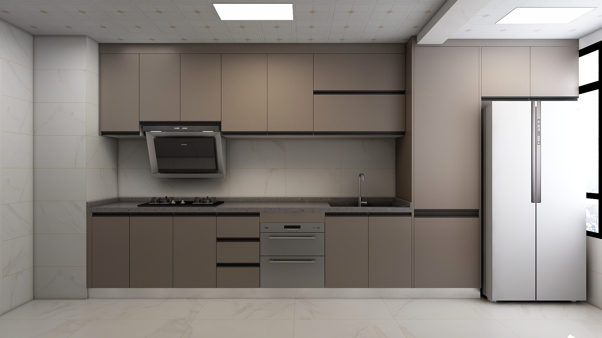 柏兰特设计工作室王朝-首创3期20-1-301厨房解决方案-装修设计方案