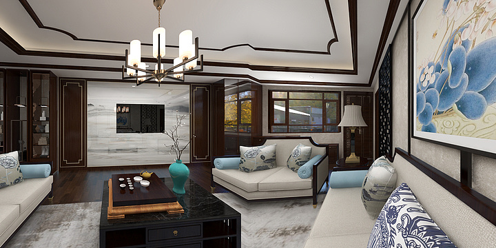 全景漫游效果图720-钟灵居-装修设计方案