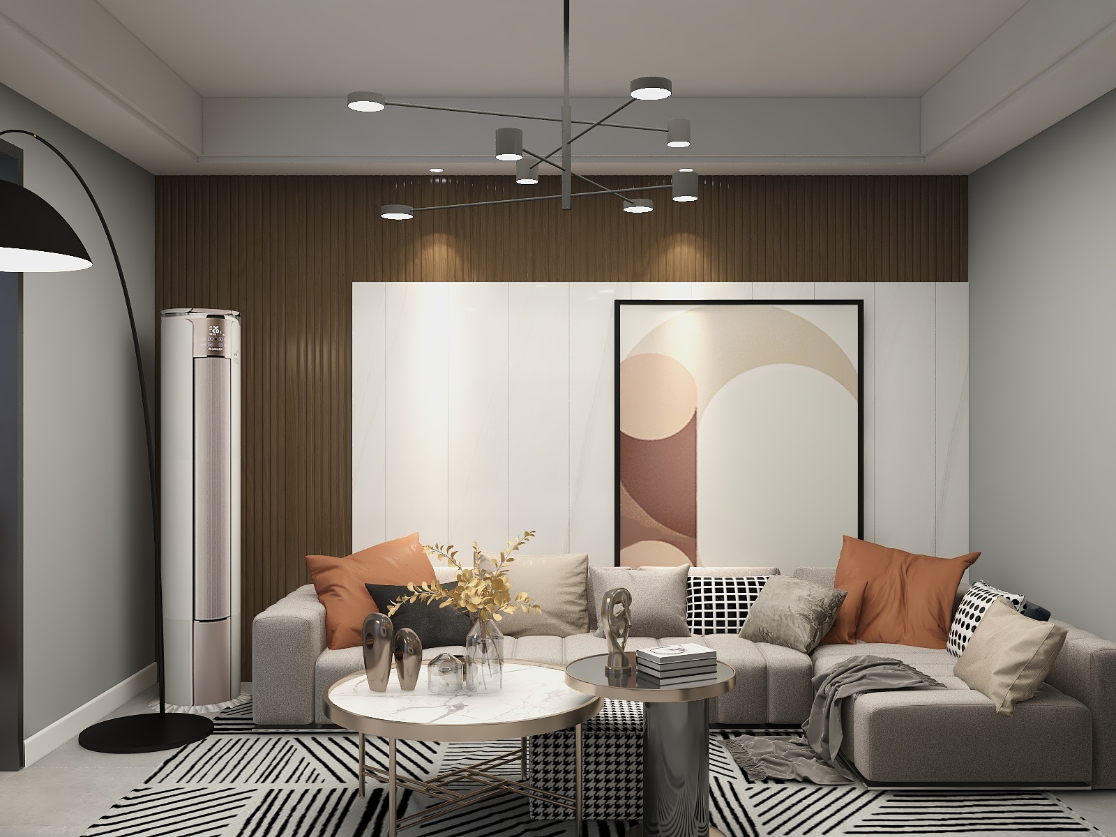 袁春生-125平三居室现代简约风格-装修设计方案